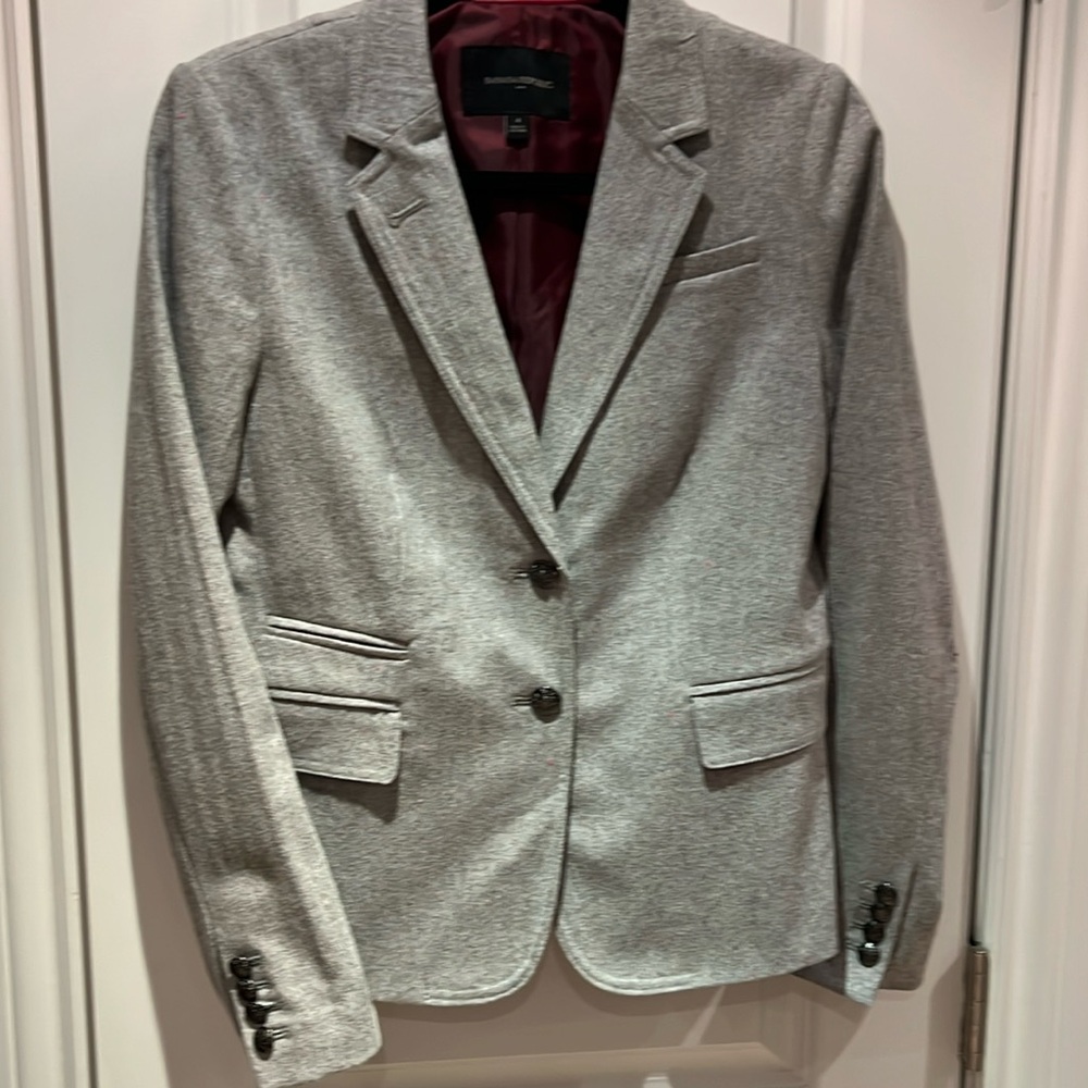 Banana Republic Grey w/Pink Tailored Blazer 💜